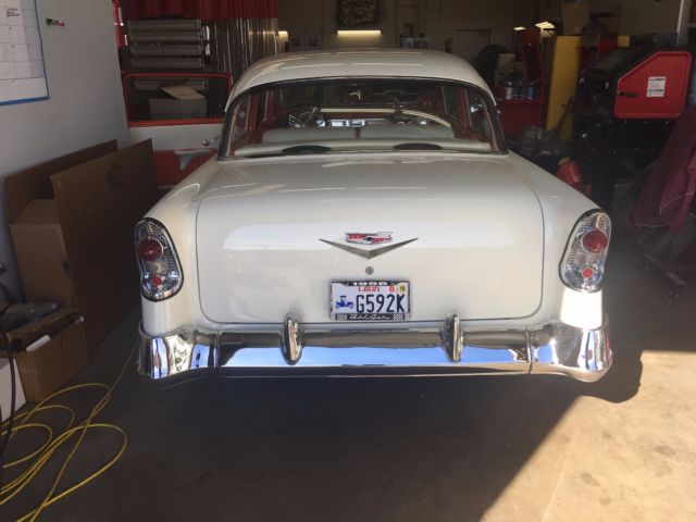1956 Orange and Cream Chevrolet Bel Air/150/210 Coupe