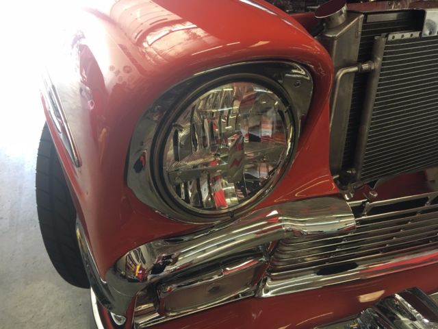 1956 Orange and Cream Chevrolet Bel Air/150/210 Coupe