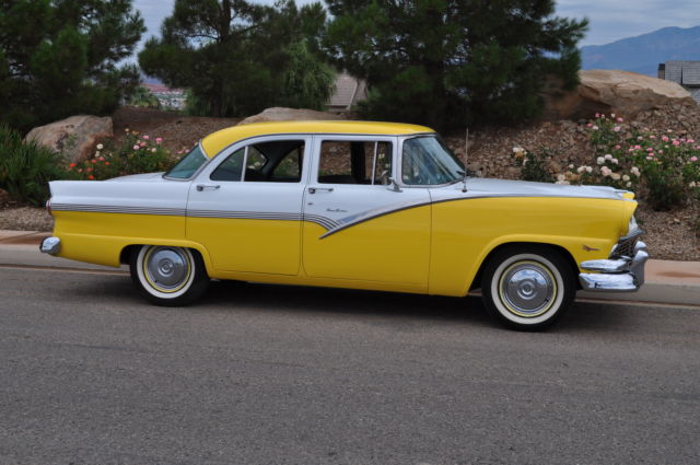 1956 Yellow Ford Fairlane