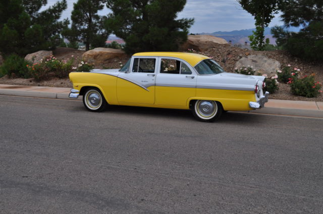 1956 Yellow Ford Fairlane