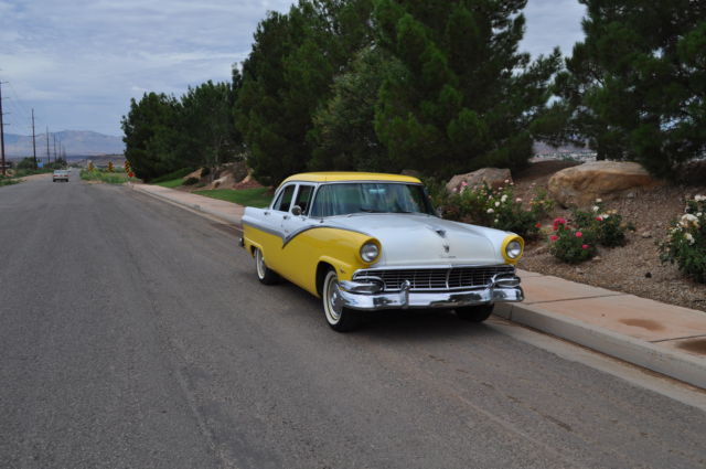 1956 Yellow Ford Fairlane
