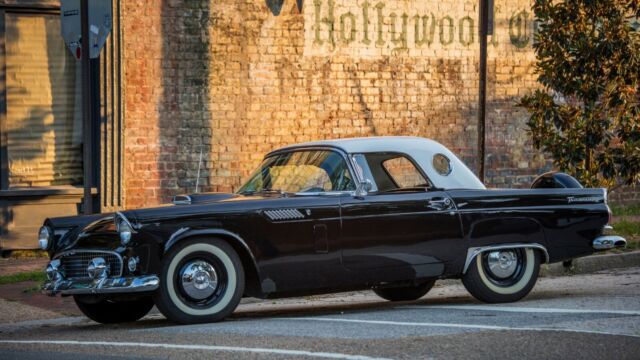 1956 Black Ford Thunderbird Convertible