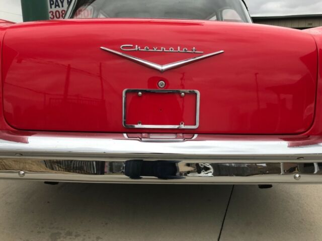 1957 Red Chevrolet Bel Air/150/210 Coupe