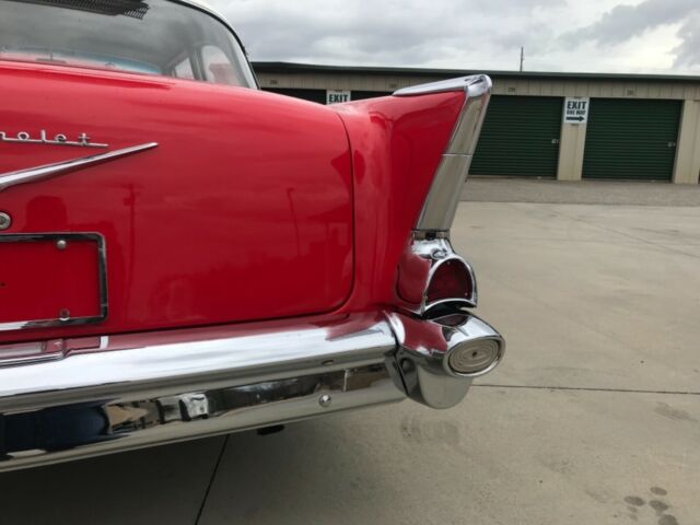 1957 Red Chevrolet Bel Air/150/210 Coupe
