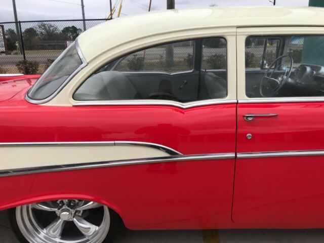 1957 Red Chevrolet Bel Air/150/210 Coupe
