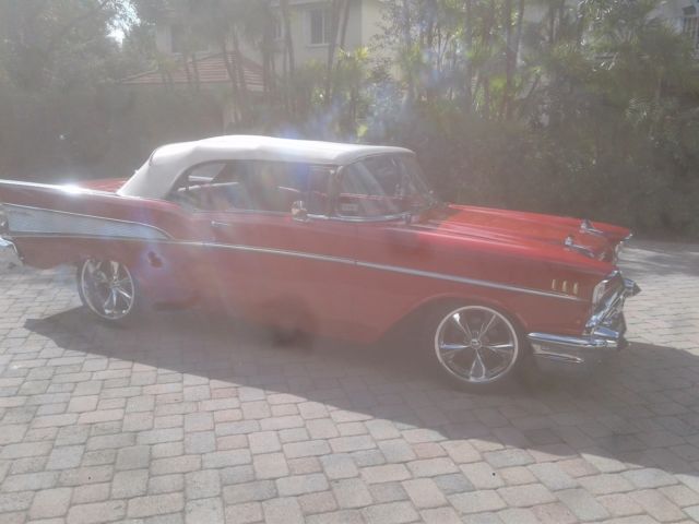 1957 Red Chevrolet Bel Air/150/210
