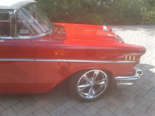 1957 Red Chevrolet Bel Air/150/210