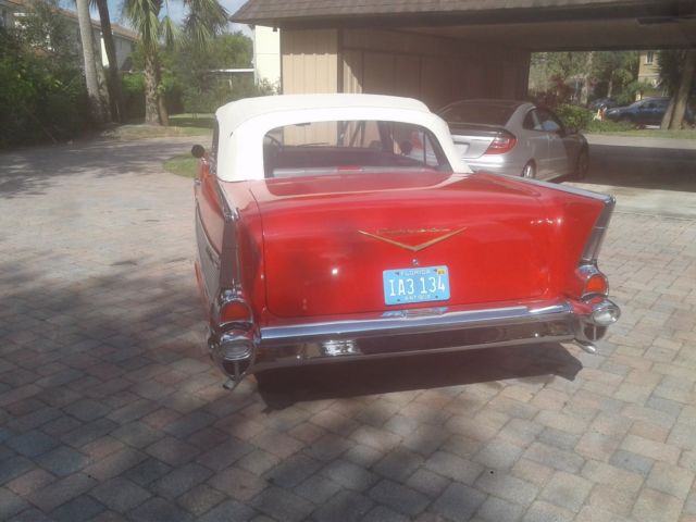 1957 Red Chevrolet Bel Air/150/210