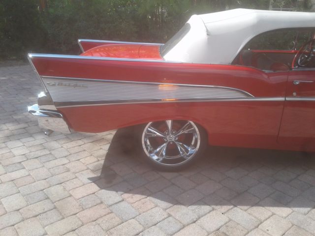 1957 Red Chevrolet Bel Air/150/210