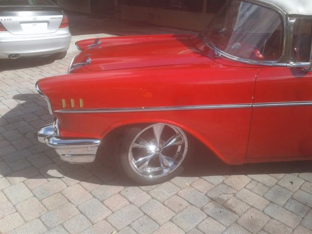 1957 Red Chevrolet Bel Air/150/210