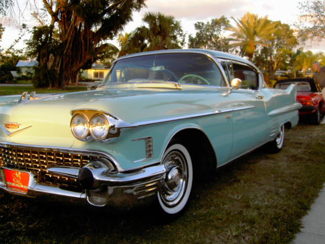 1958 28-29 Turquoise Lower Peacock Upper Cadillac DeVille