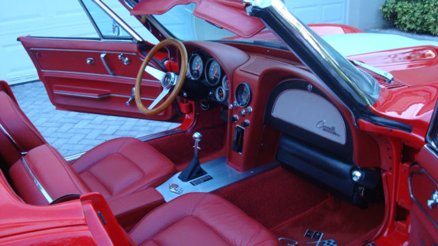 1965 Red Chevrolet Corvette Convertible
