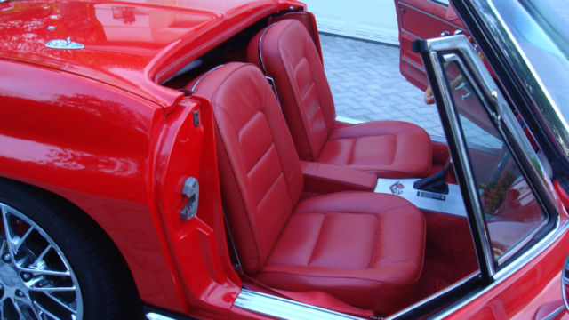 1965 Red Chevrolet Corvette Convertible
