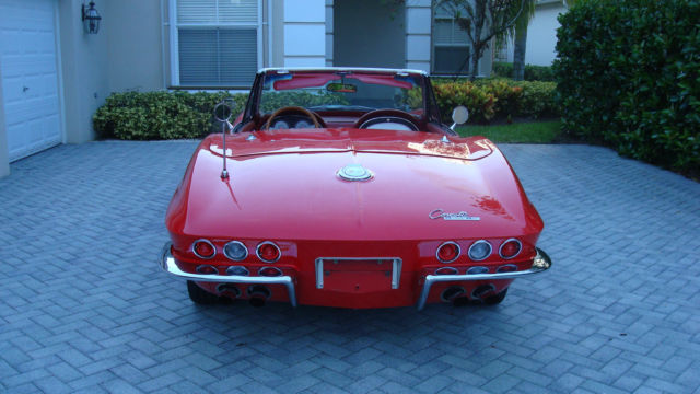 1965 Red Chevrolet Corvette Convertible