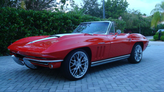 1965 Red Chevrolet Corvette Convertible