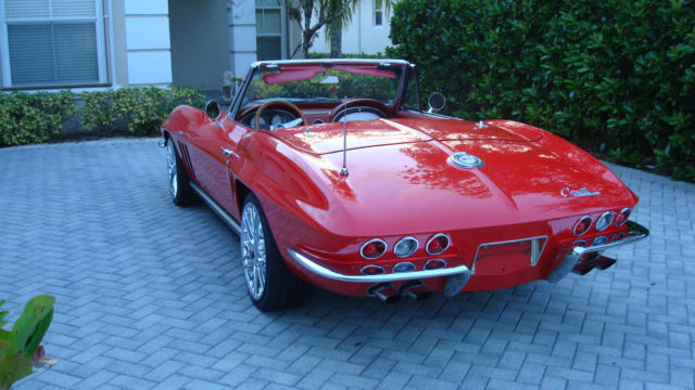 1965 Red Chevrolet Corvette Convertible