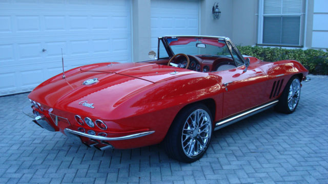 1965 Red Chevrolet Corvette Convertible
