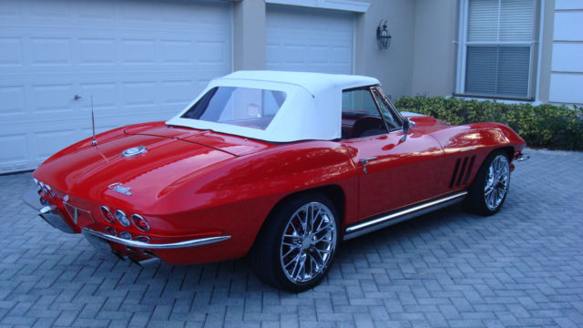 1965 Red Chevrolet Corvette Convertible