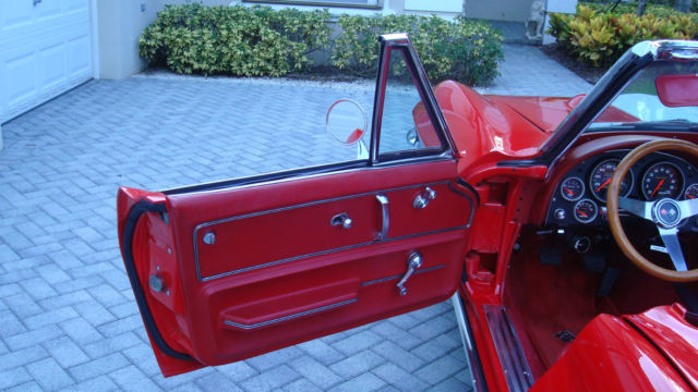1965 Red Chevrolet Corvette Convertible