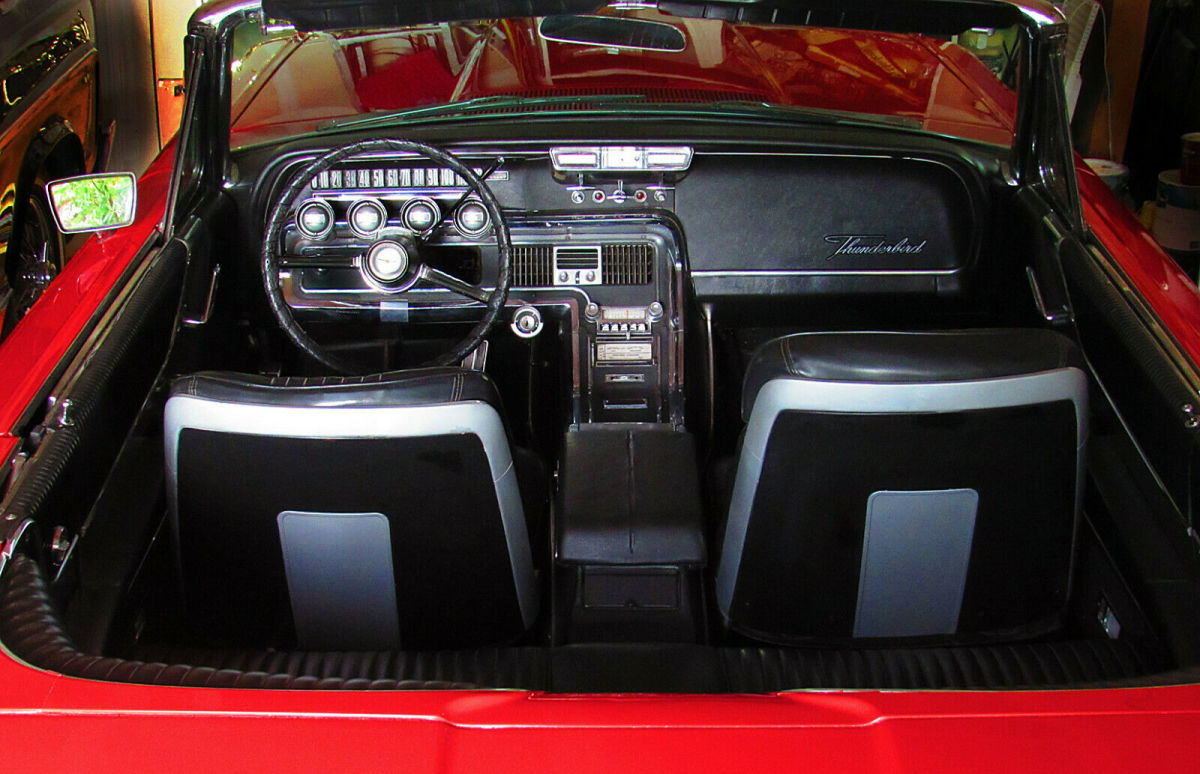 1965 Red Ford Thunderbird Convertible