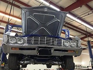 1967 Diamond Flake Silver/Icelandic Blue with orange Chevrolet Impala