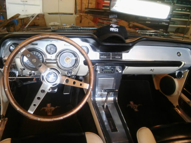 1967 Black Ford Mustang Convertible