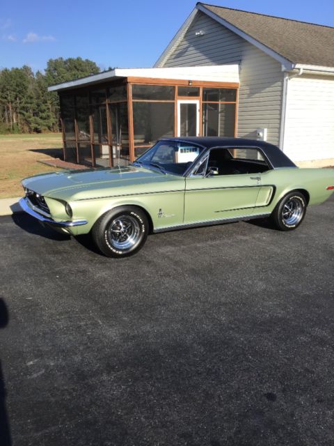 1968 Green Ford Mustang Coupe
