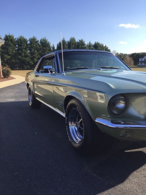 1968 Green Ford Mustang Coupe