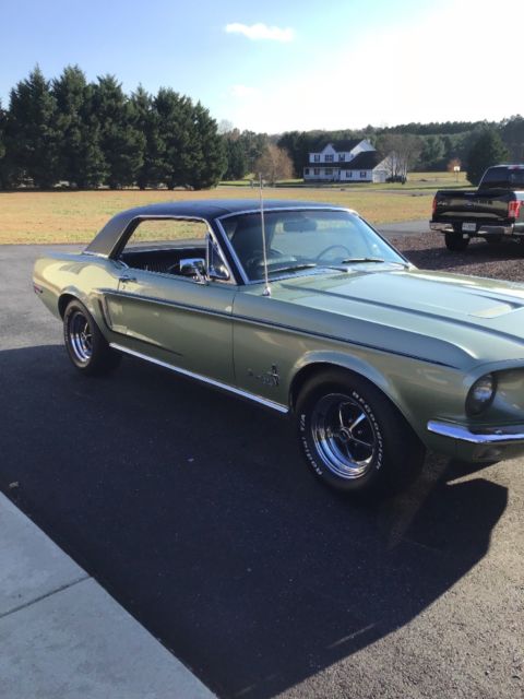 1968 Green Ford Mustang Coupe