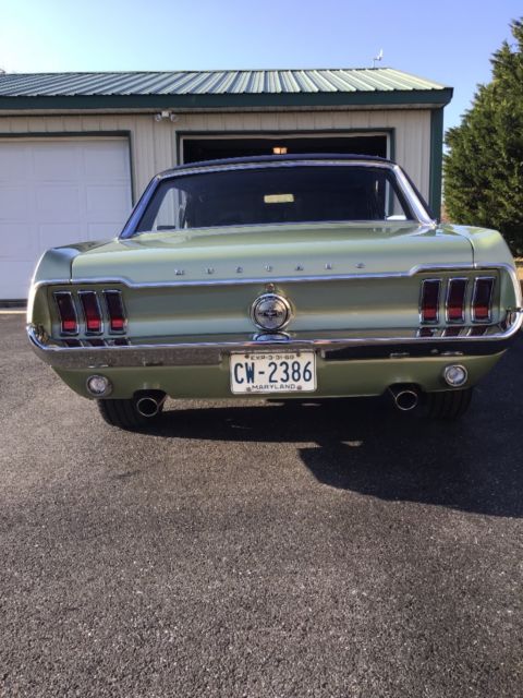 1968 Green Ford Mustang Coupe