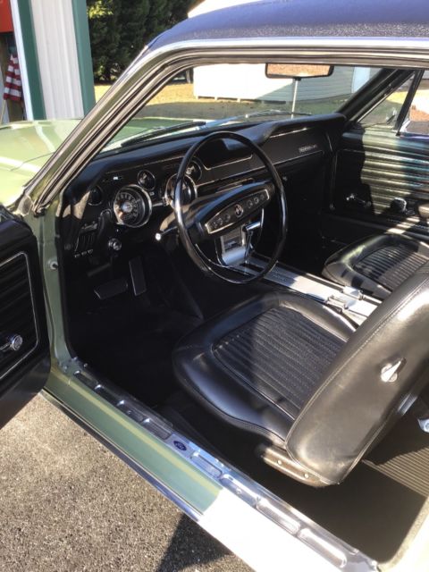 1968 Green Ford Mustang Coupe