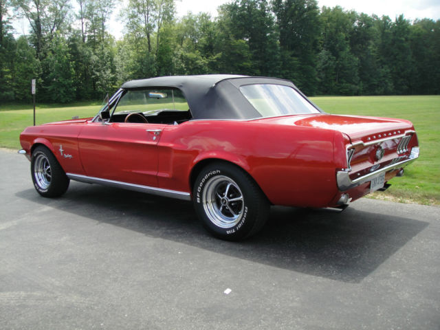 1968 Candy Apple Red Ford Mustang Convertible