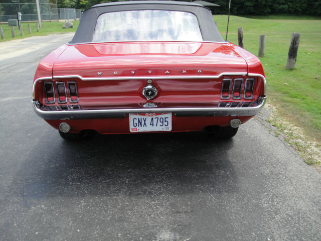 1968 Candy Apple Red Ford Mustang Convertible