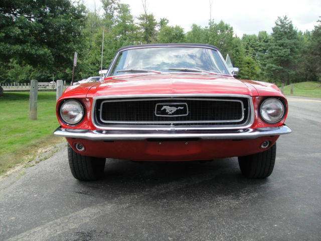 1968 Candy Apple Red Ford Mustang Convertible