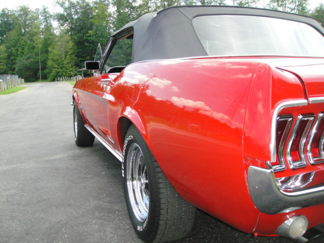 1968 Candy Apple Red Ford Mustang Convertible