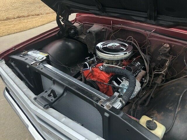1969 Burgundy Chevrolet C-10 Standard Cab Pickup