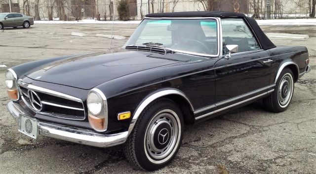 1969 Black Mercedes-Benz SL-Class Convertible