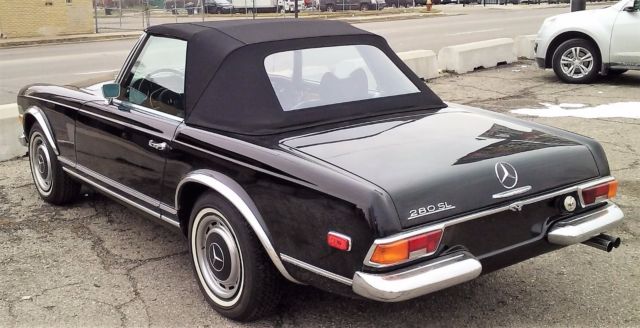 1969 Black Mercedes-Benz SL-Class Convertible