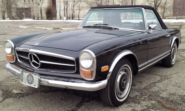 1969 Black Mercedes-Benz SL-Class Convertible
