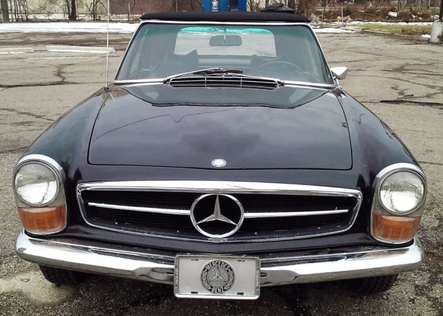 1969 Black Mercedes-Benz SL-Class Convertible