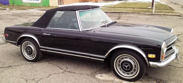1969 Black Mercedes-Benz SL-Class Convertible