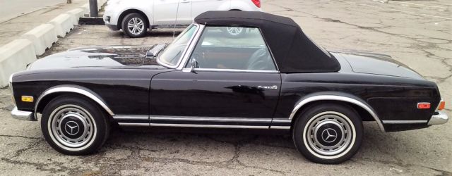 1969 Black Mercedes-Benz SL-Class Convertible