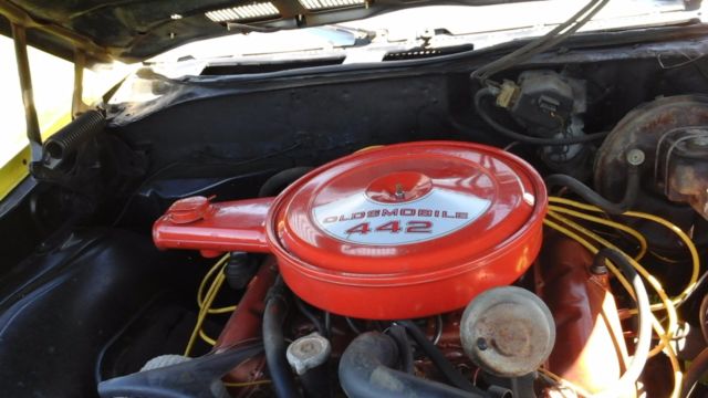 1969 Yellow Oldsmobile 442 Convertible