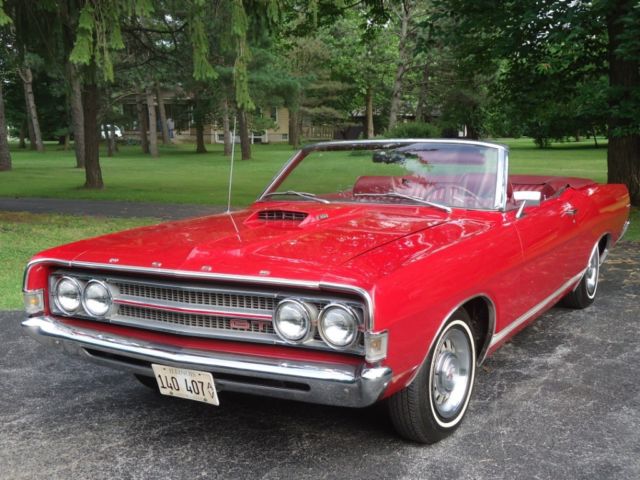 1969 Red Ford Torino Convertible