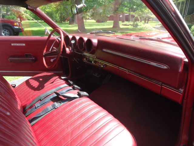 1969 Red Ford Torino Convertible