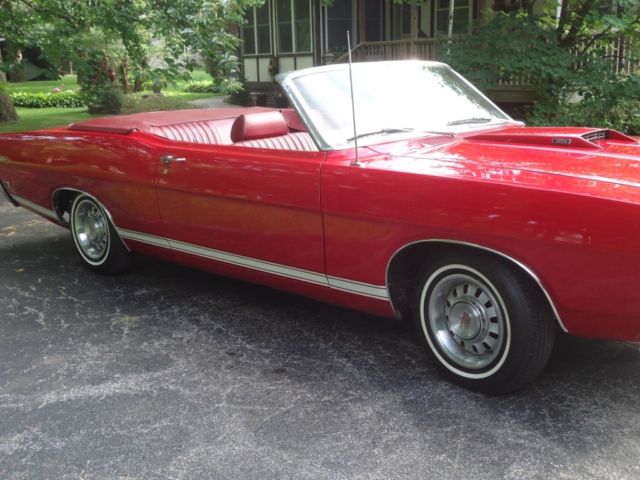 1969 Red Ford Torino Convertible