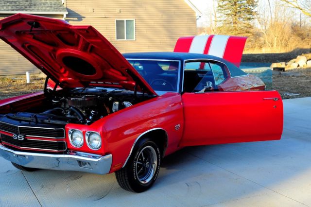 1970 Red Chevrolet Chevelle Coupe