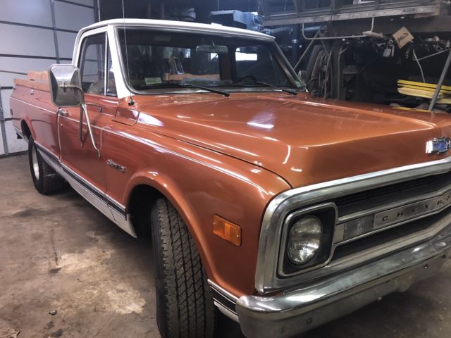 1970 copper Chevrolet C-10 truck
