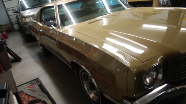 1970 Gold Chevrolet Monte Carlo Coupe