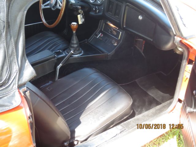 1972 Orange MG MGB Convertible